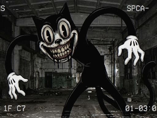 Cartoon Cat Scary